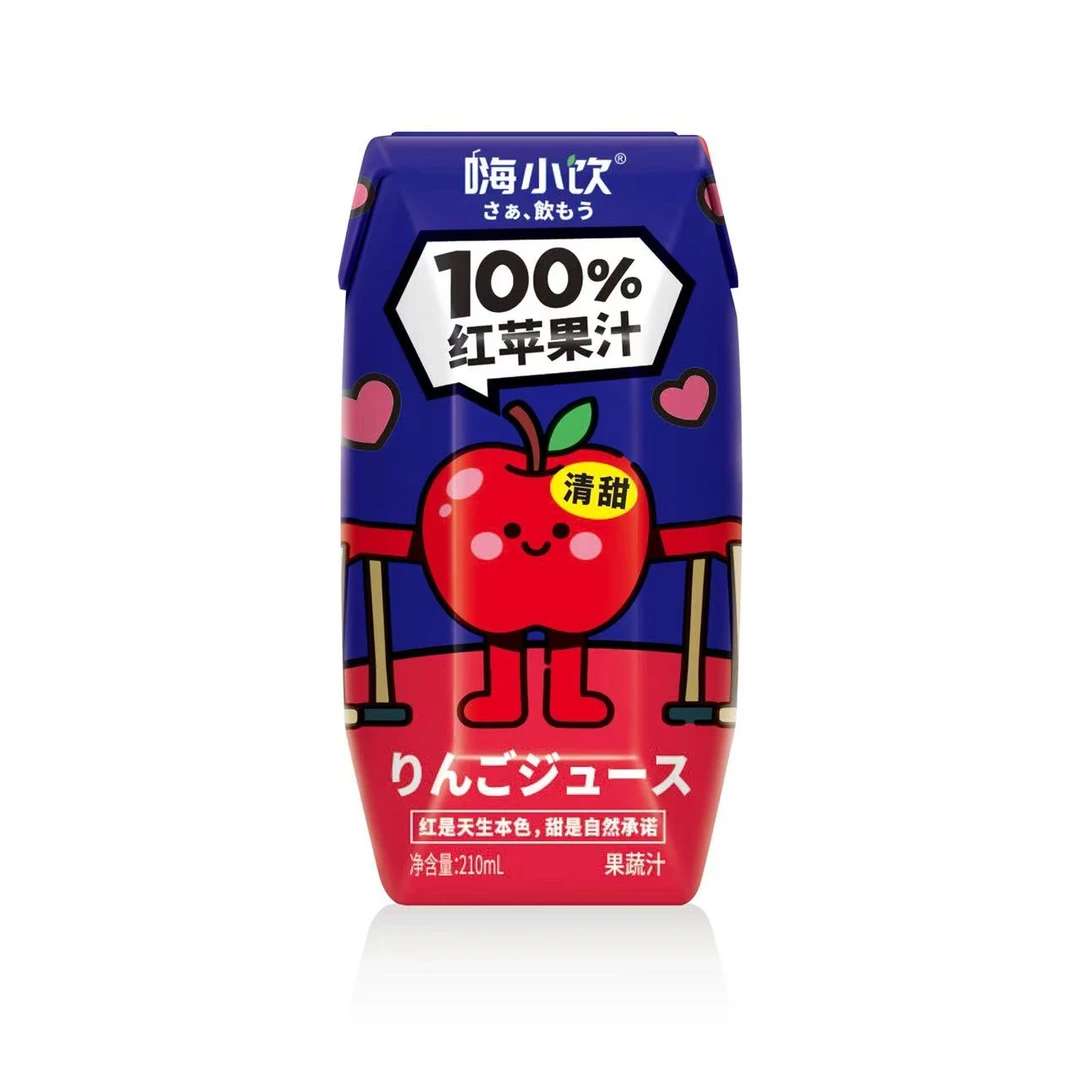 【嗨小饮】100%苹果汁0添加果汁饮料12盒*125箱