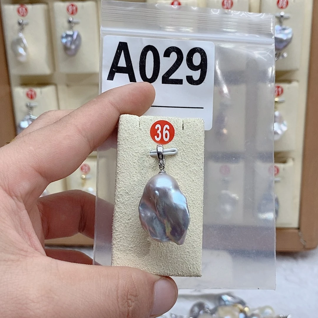 银S925镶嵌颈饰淡水珍珠