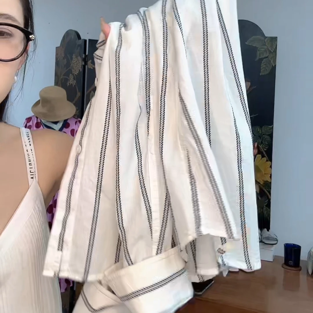 YEVACHAO经典福利条纹外套