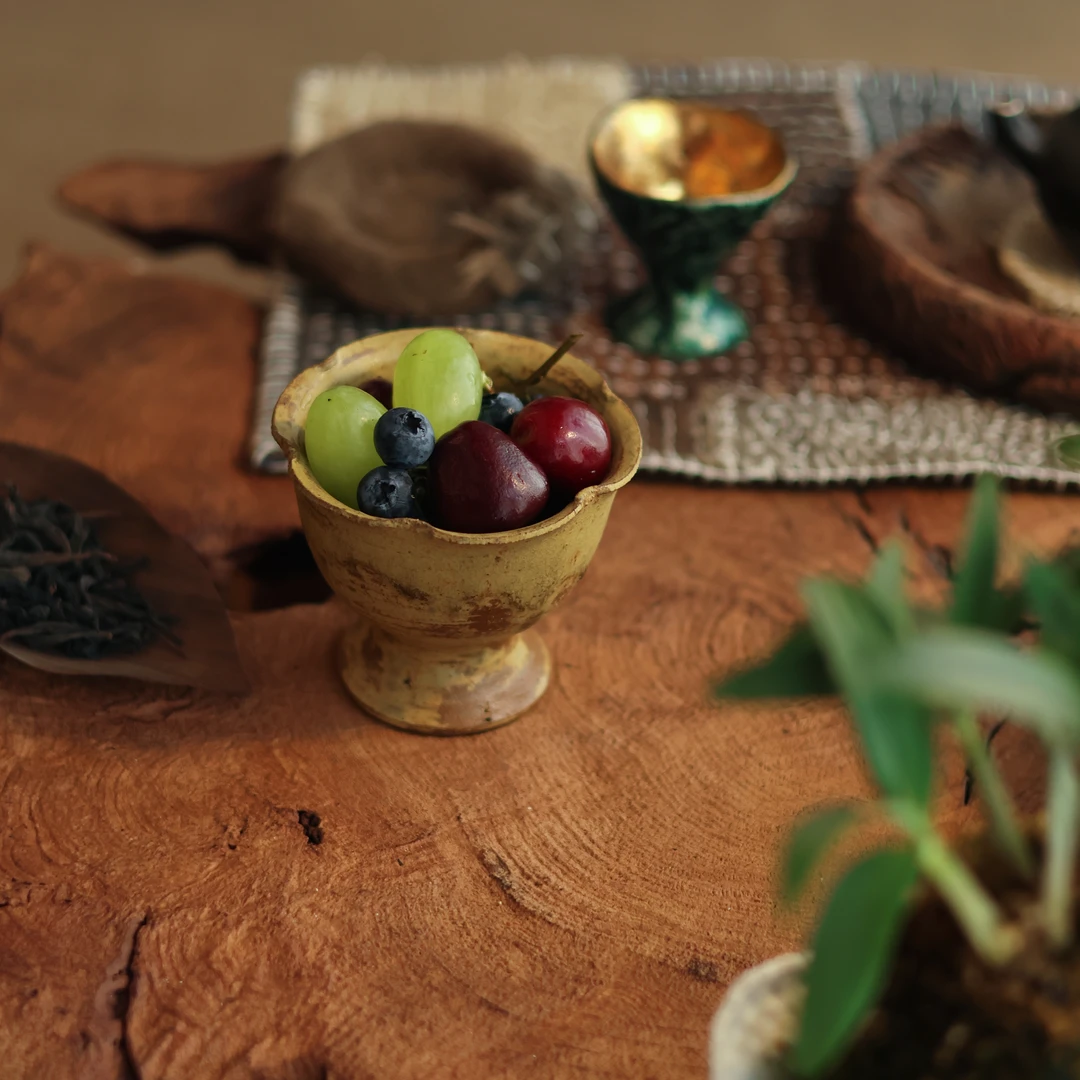 【夷嘉茗友】手工紫砂茶点盘