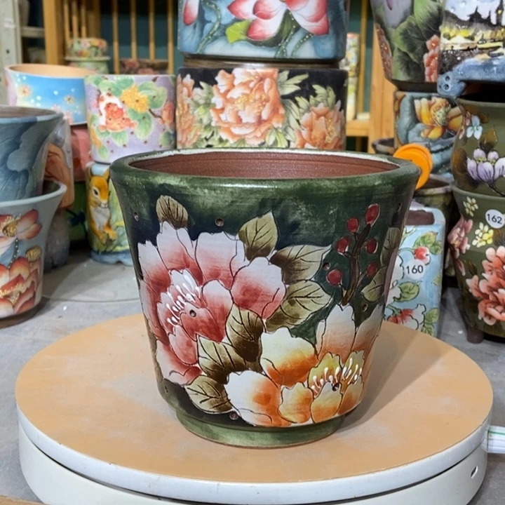 红陶景德镇艺术手绘作品