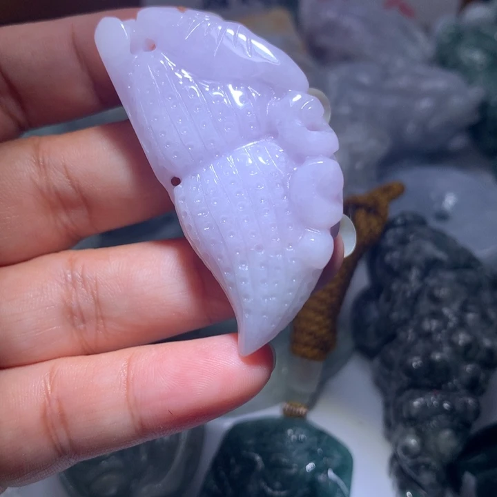 翡翠未镶嵌颈饰保真天然A货翡翠