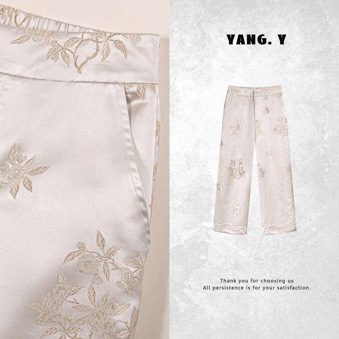 YANG.Y- 深圳原创新中式女装25ss夏款国风长裤50563