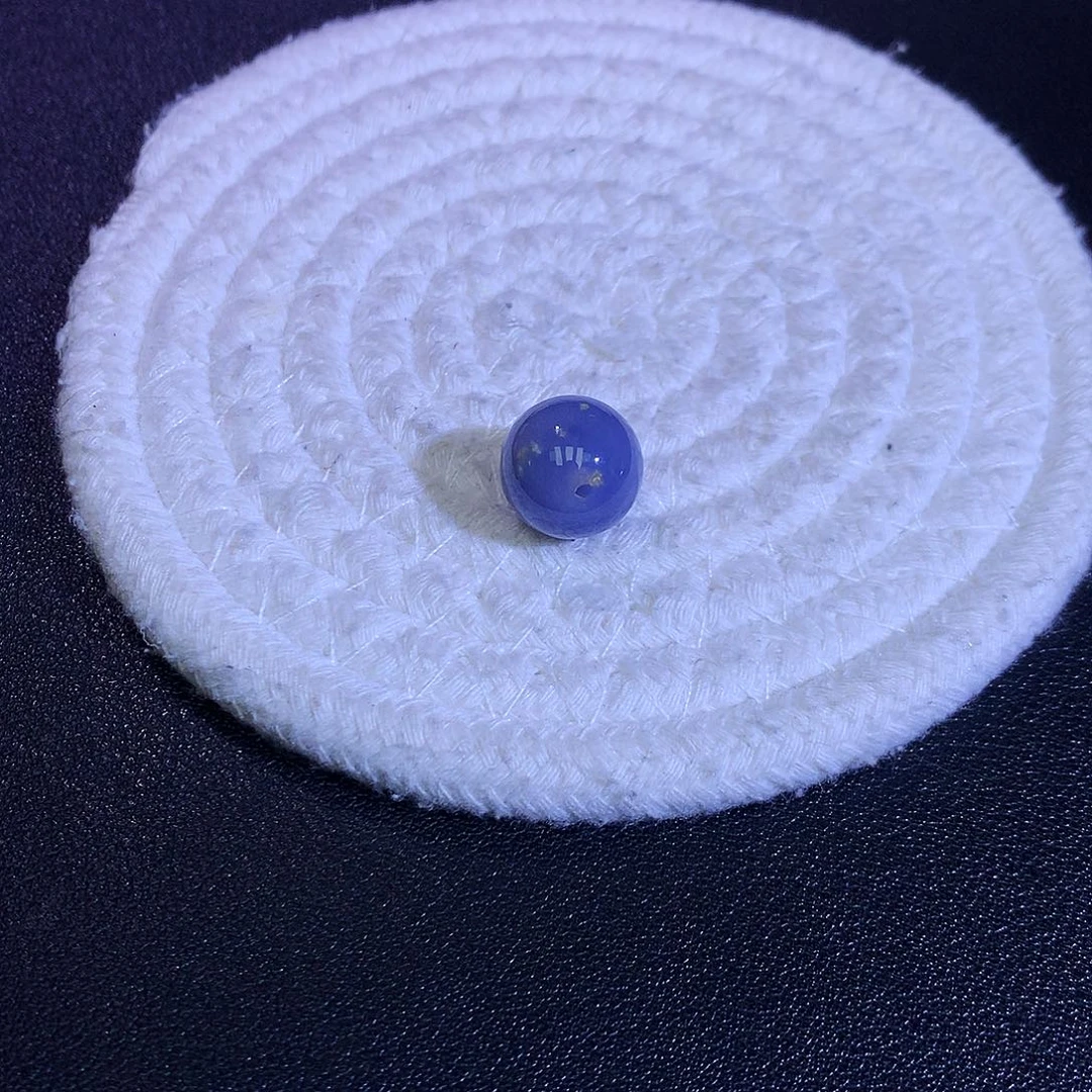 散珠翡翠天然缅甸翡翠单珠卡13.4蓝紫有矿点