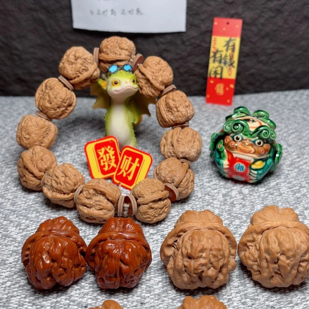 文玩核桃把件木**明蛤蟆头