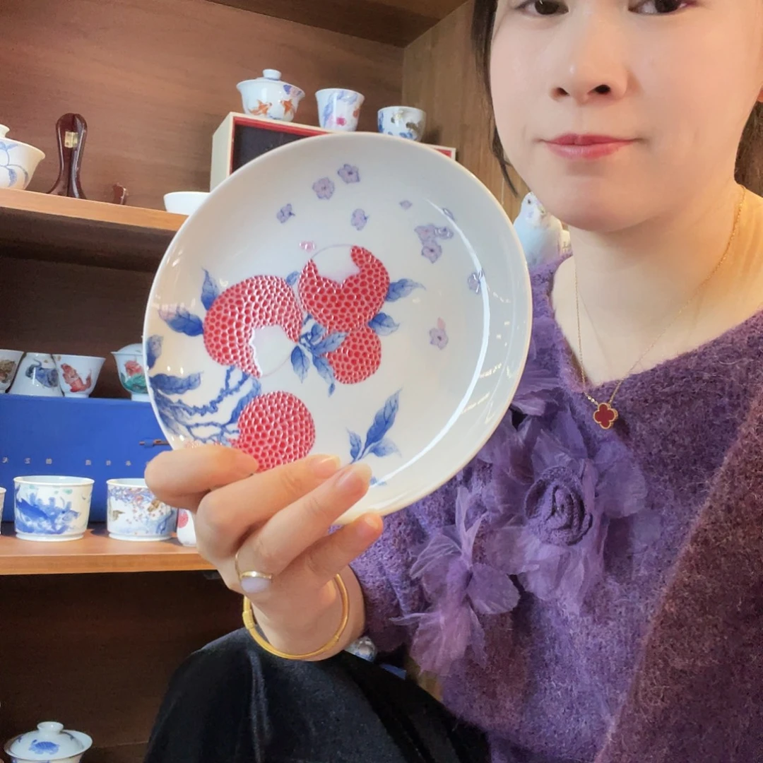 陶开播宠粉粉浮力一儒堂盘子