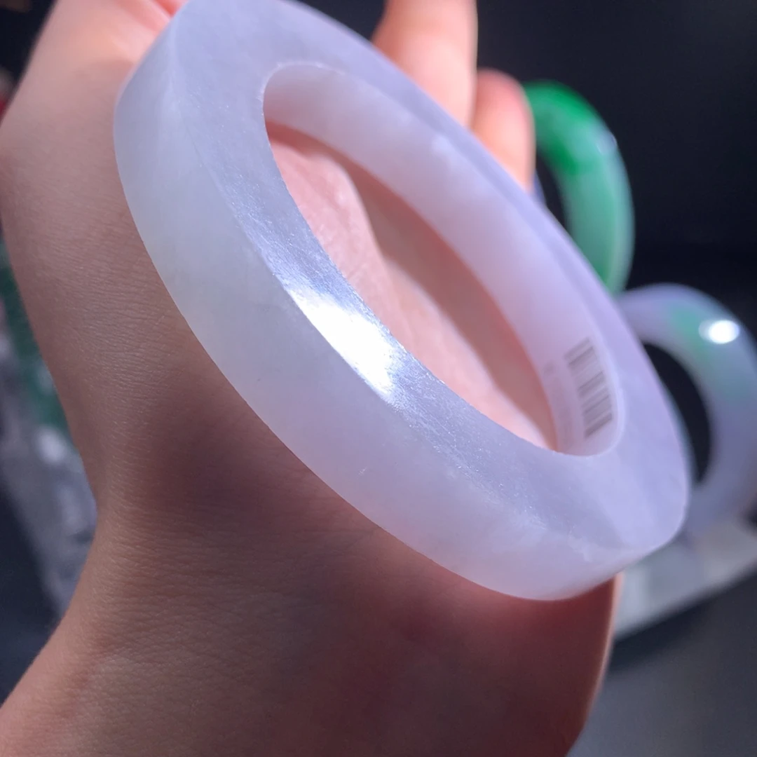 定制翡翠未镶嵌手镯冰条56-62