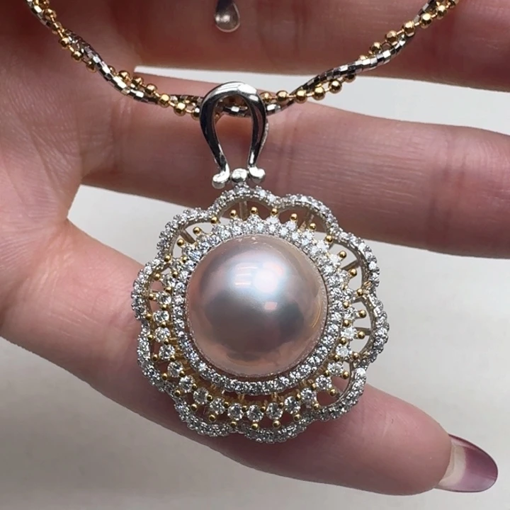 拼合珍珠（马贝珠）颈饰未镶嵌