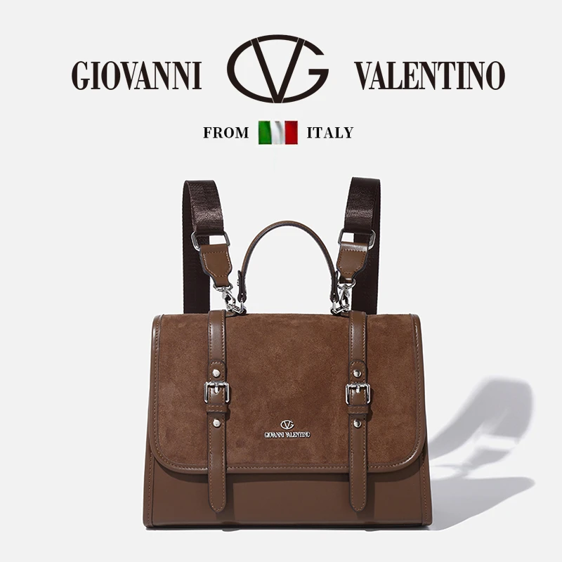 【左九设计师】GIOVANNI VALENTINO/卓凡尼·华伦天奴经典剑桥背包