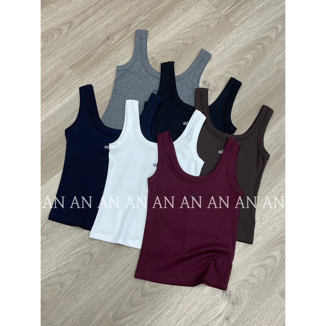 C08061时尚修身小众显瘦运动打底字母吊带背心