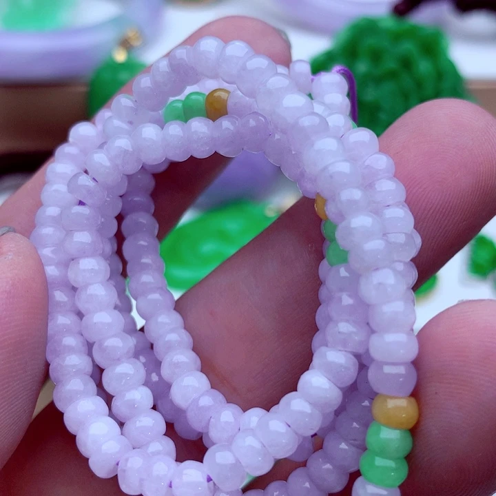 翡翠未镶嵌毛衣链