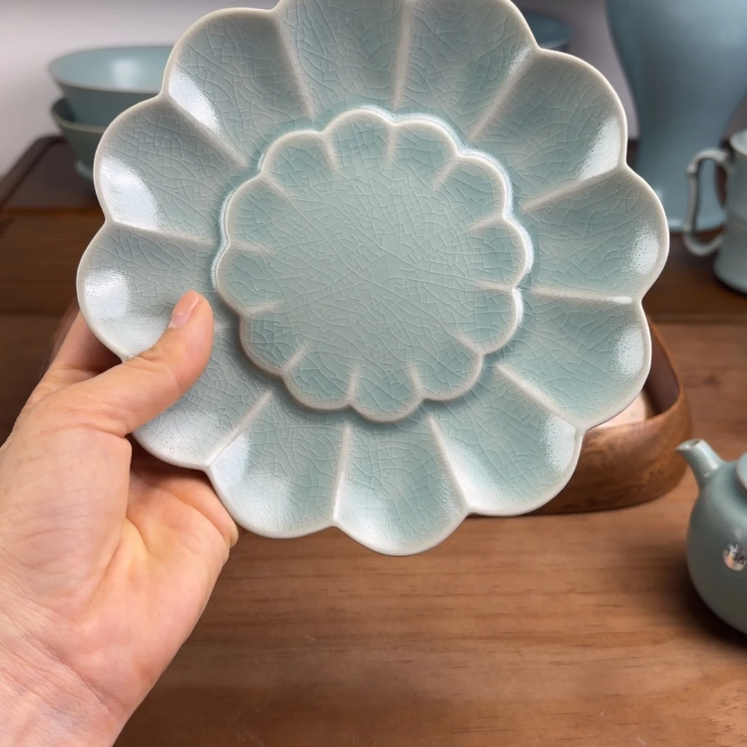 陶盘仿古釉新品壶承一级品