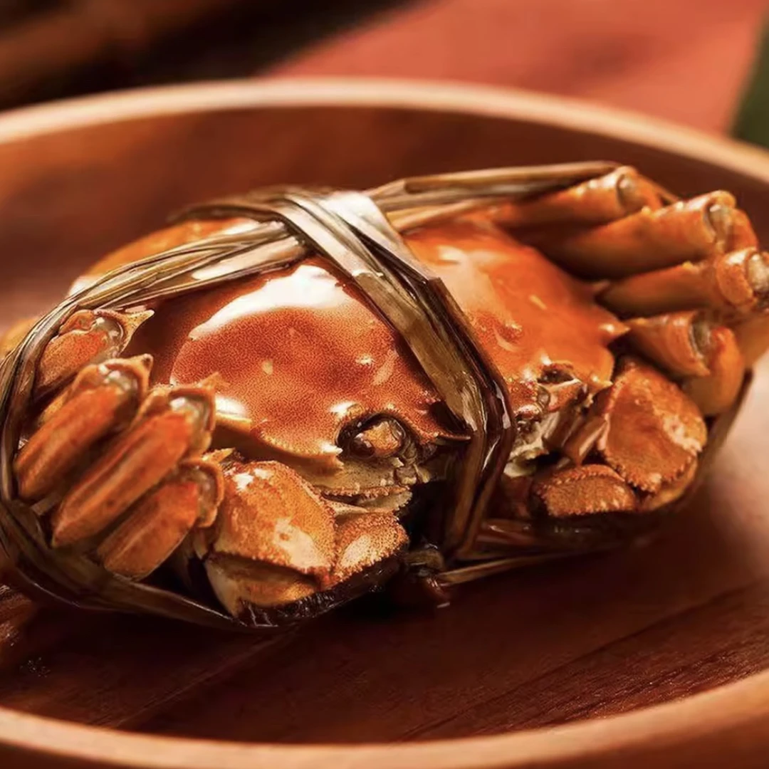 【上海学澄湖】大闸蟹 鲜活现捞 公3.3-3.6两 母2.8-2.5蟹8只装