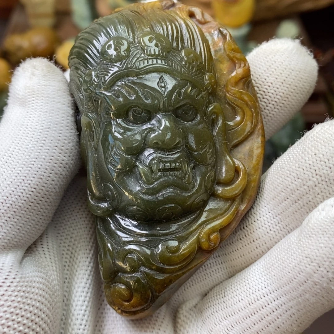岫岩河磨玉（透闪石质玉）未镶嵌挂件
