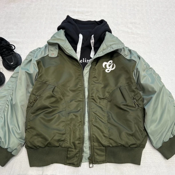 22521高端童装潮牌青少年立领夹克外套W3