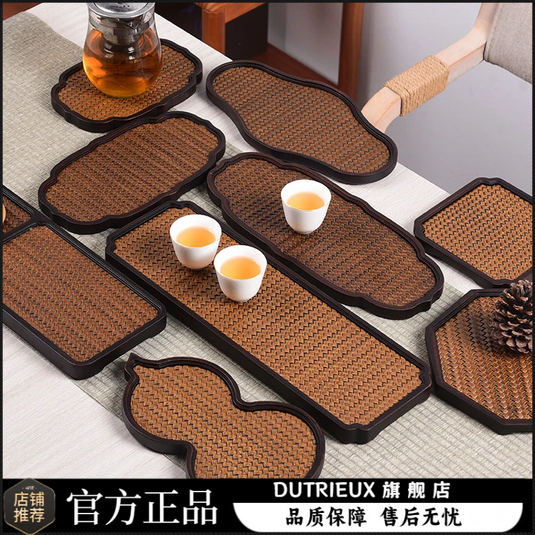 复古席面茶盘功夫干泡盘重竹小型茶台密文下单家用茶托盘家用简约
