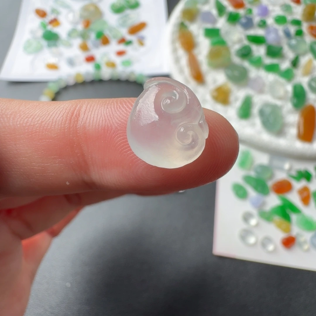 定制翡翠未镶嵌冰种胖如意