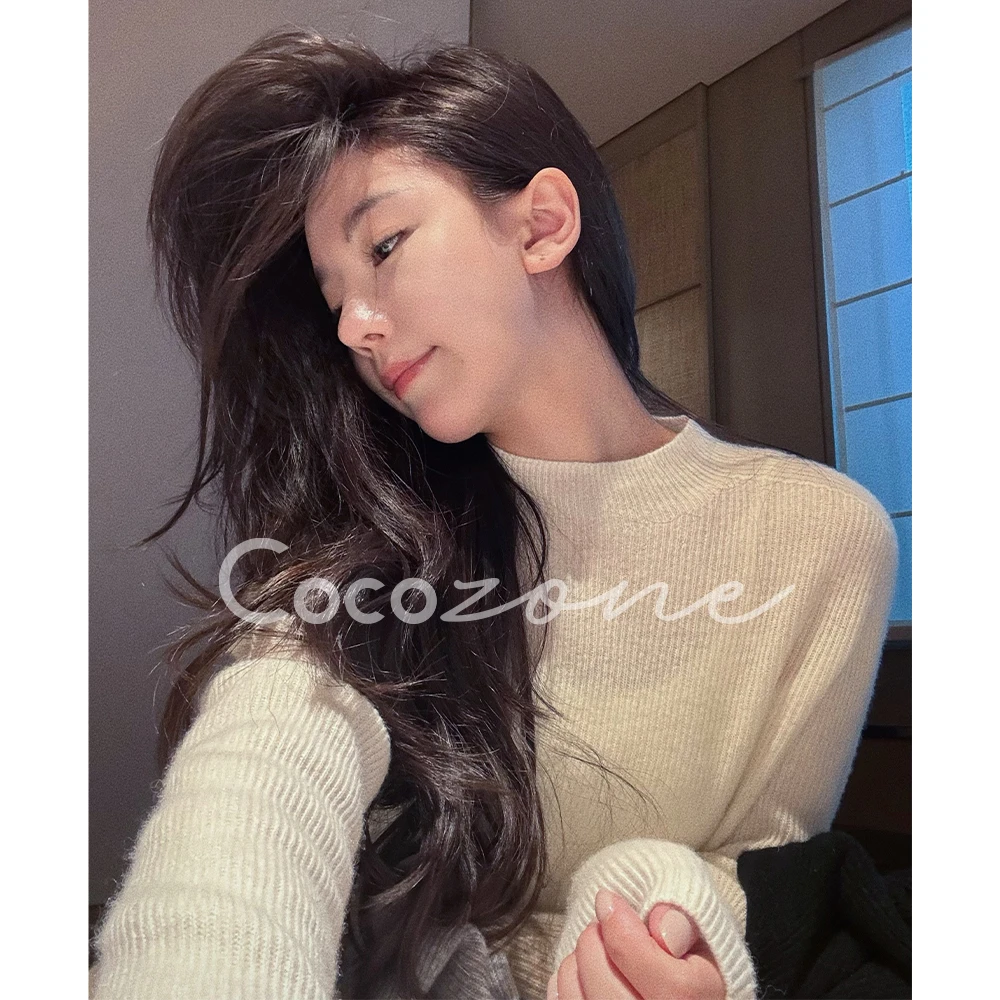 COCO ZONE刘一一 【100山羊绒】暖冬圆领毛织上衣 CD2A2651