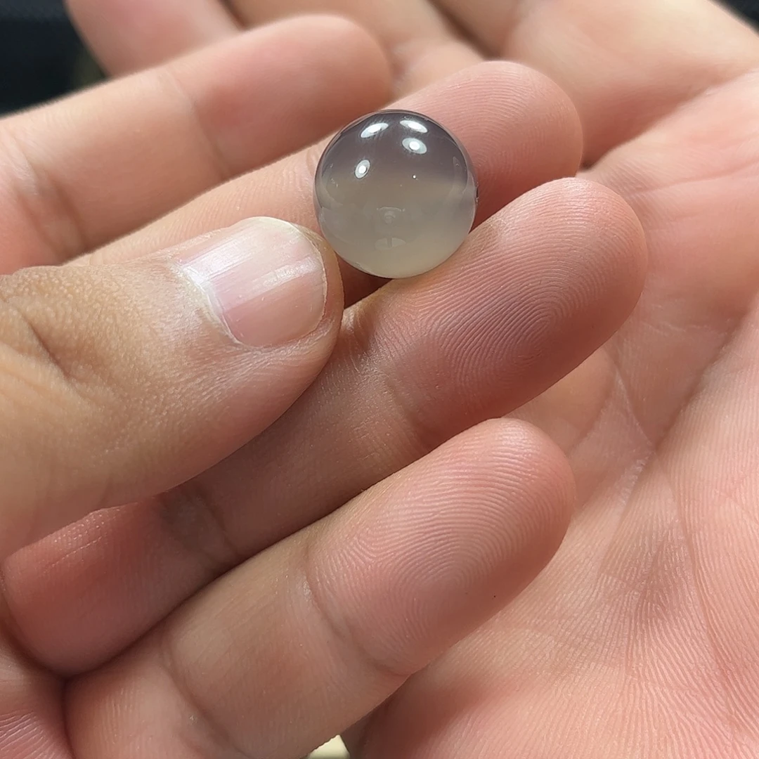 石英质玉未镶嵌黑冰荔枝冻单珠