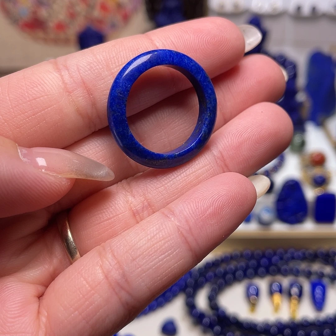 青金石未镶嵌戒圈