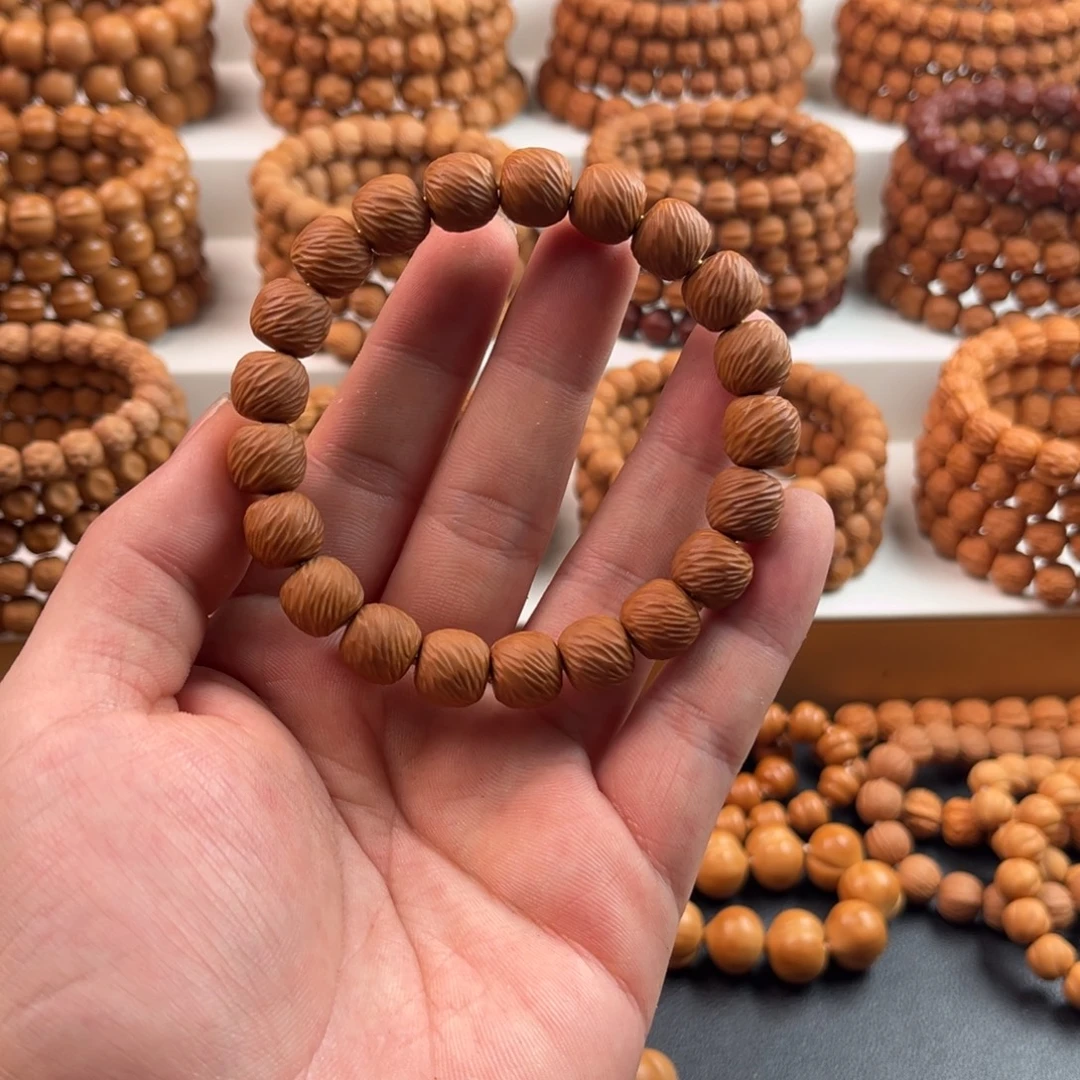 猴头核桃手串反油微瑕云锦11尺寸 介意勿拍