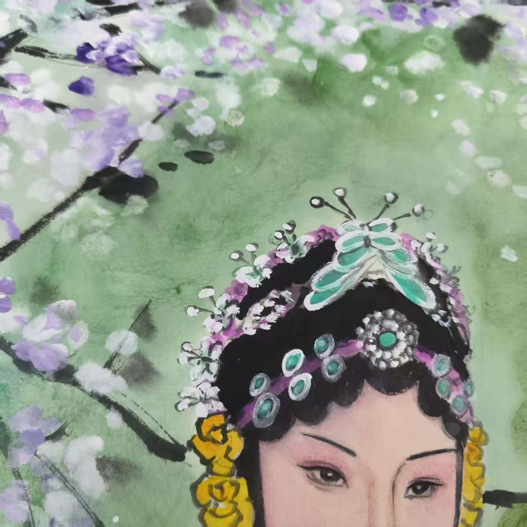 宁婉玉-2平尺-国画作品-人物