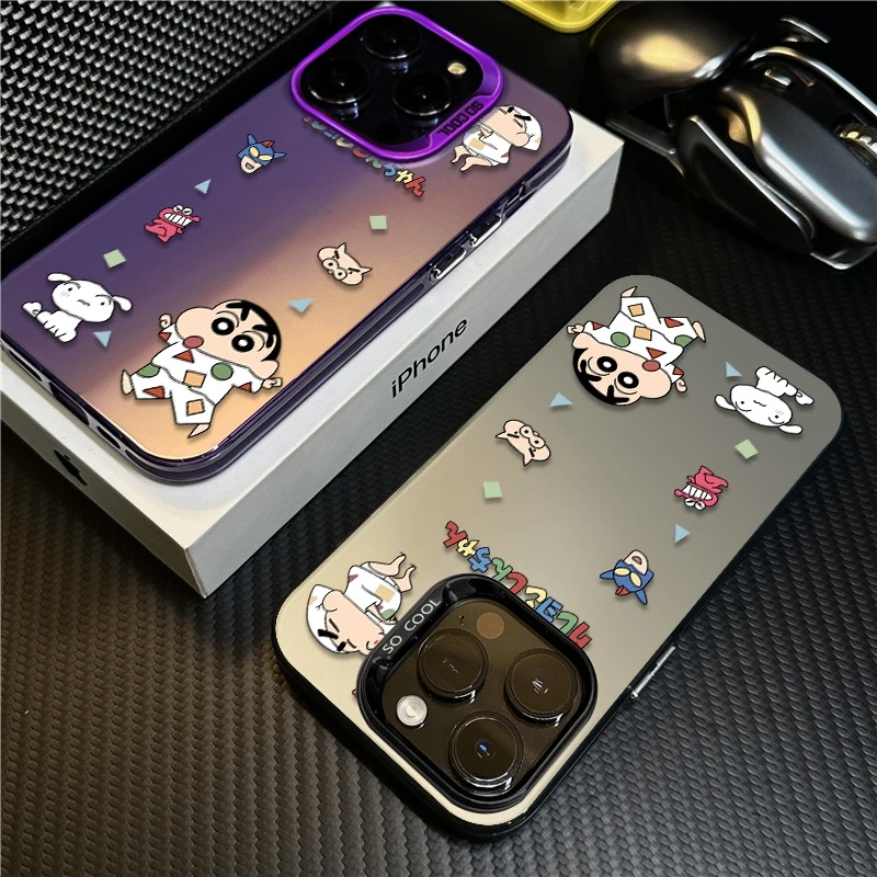 睡衣小新适用苹果16promax手机壳iPhone15创意14保护套17新款卡通