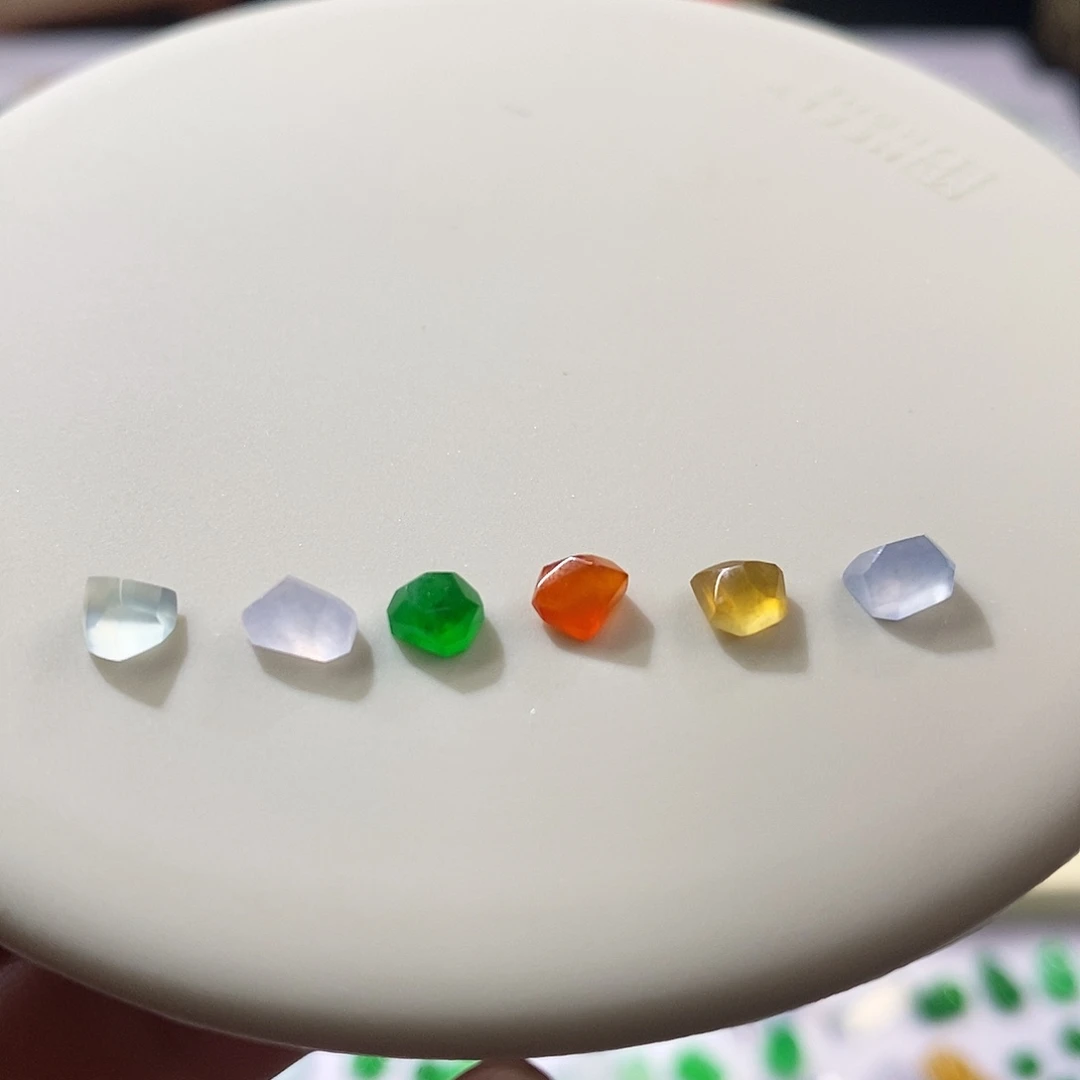 翡翠散珠一手切割面随行