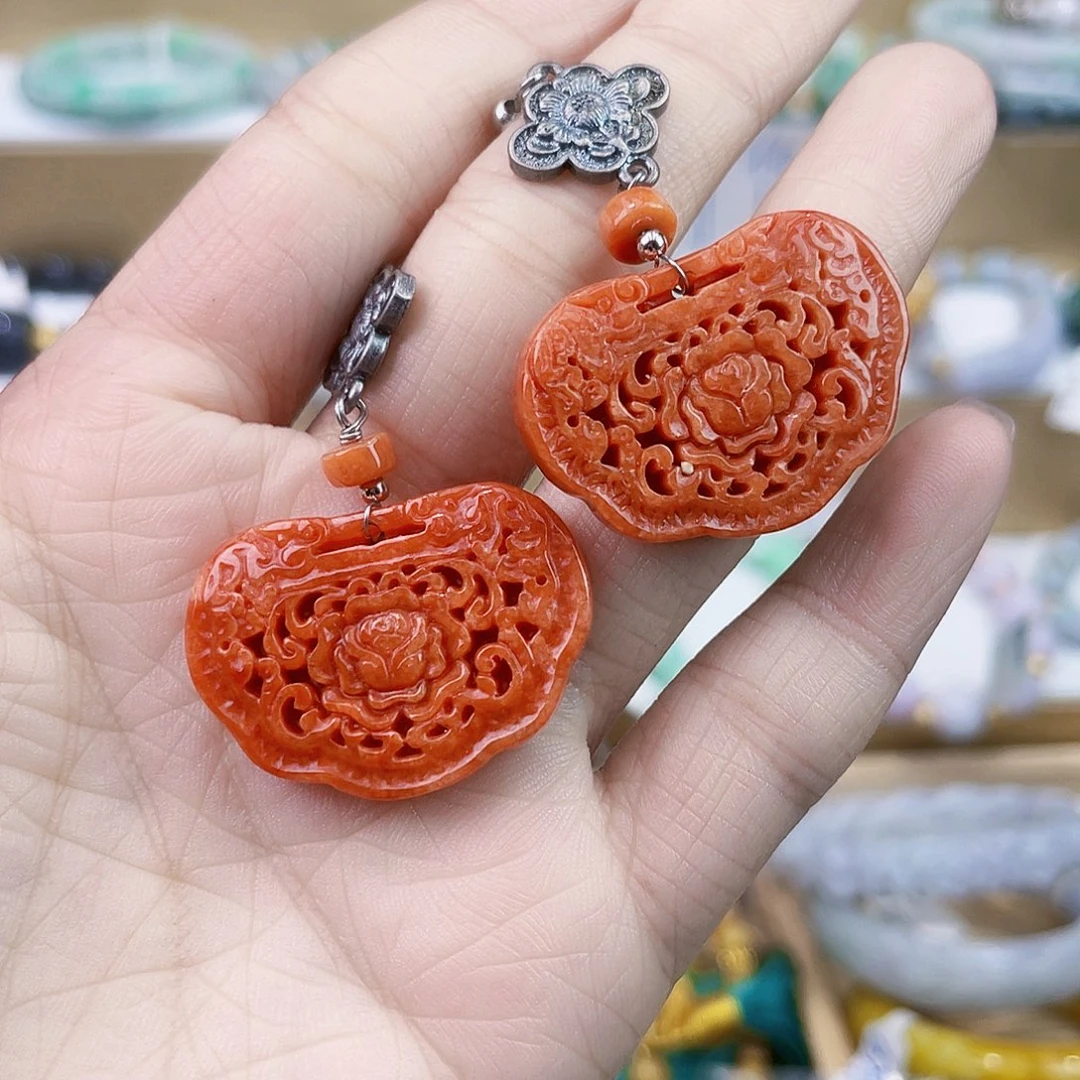 翡翠未镶嵌手链耳坠