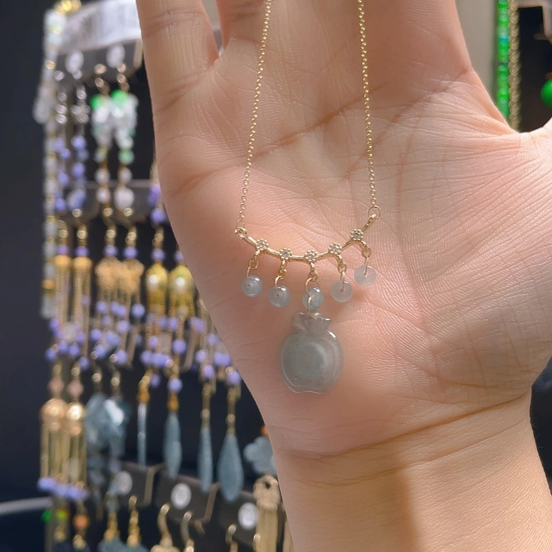 翡翠合金耳饰翡翠