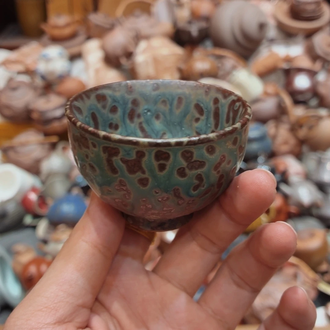 柴烧老岩泥高温茶器皿