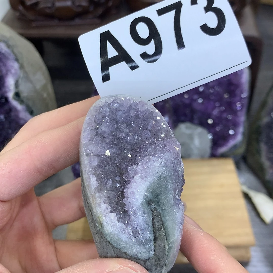 紫晶珠宝半成品未镶嵌973