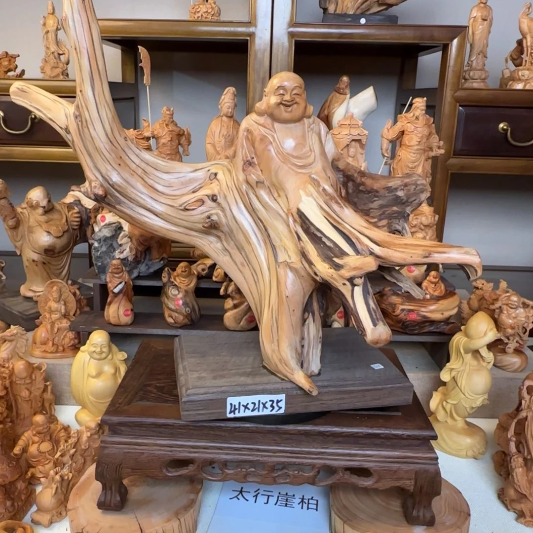 崖柏小木匠艺雕一物一拍