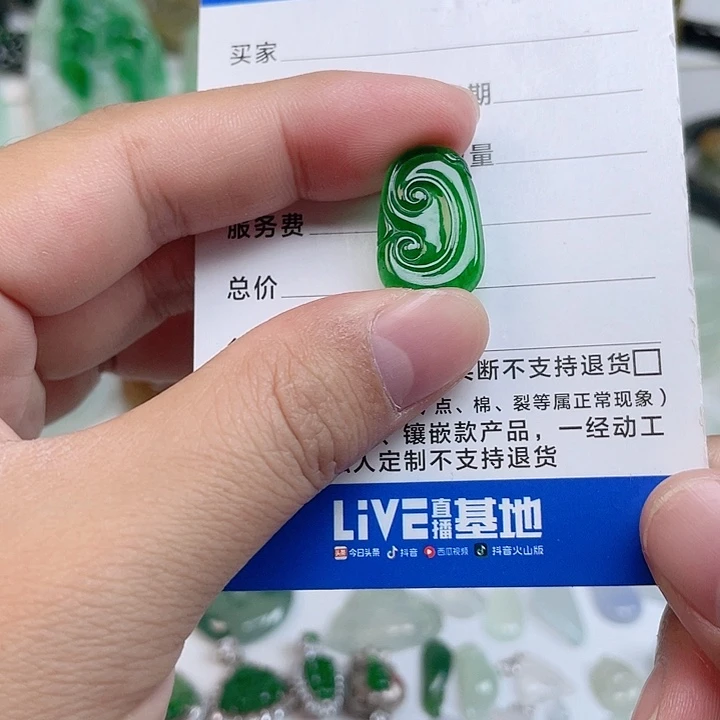 颈饰未镶嵌翡翠如意