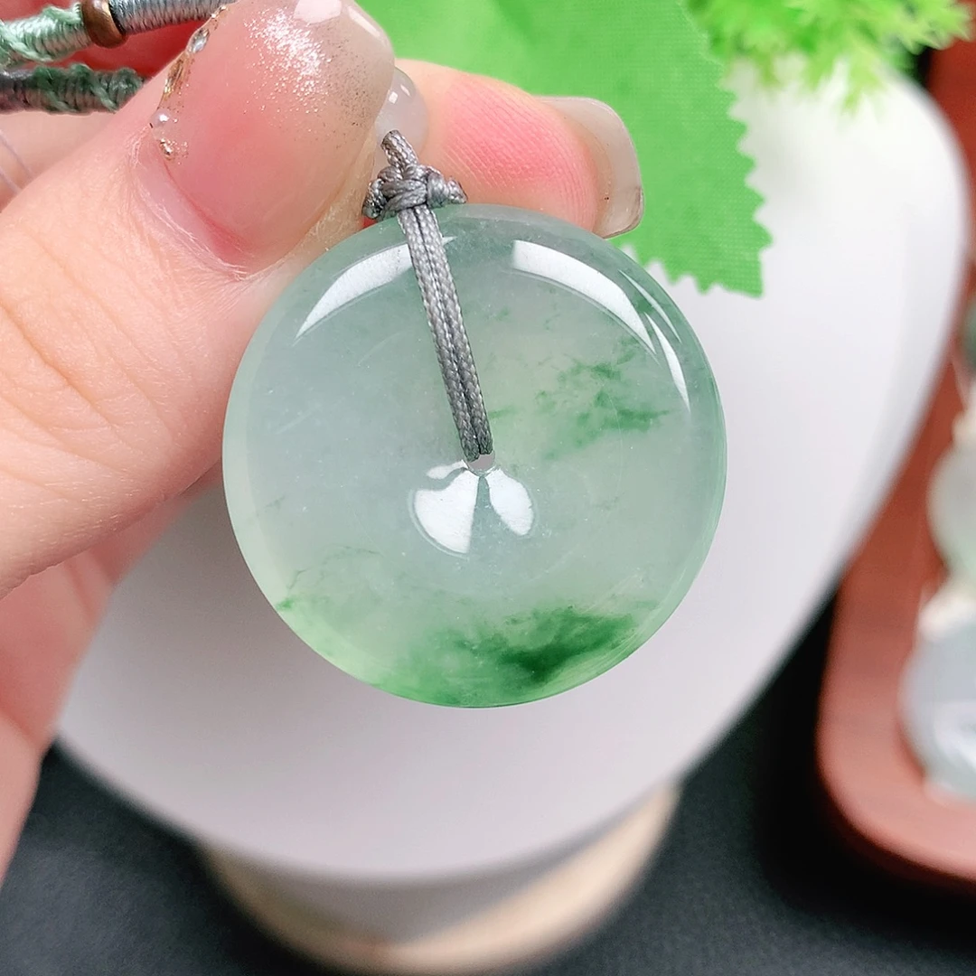 颈饰未镶嵌翡翠平安27.8-5.3