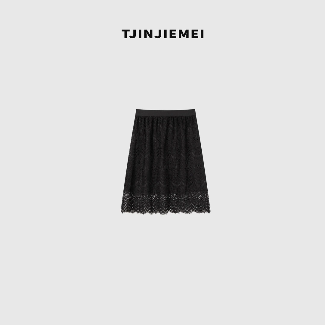 T井姐妹【蕾丝半裙】气质轻奢时尚百搭女装半身裙BQ2504-8825370