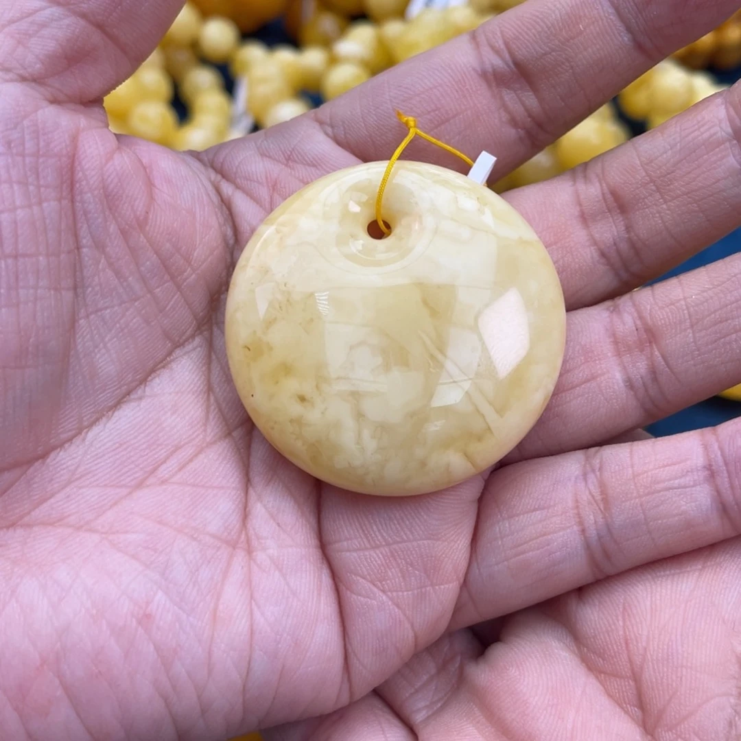 琥珀裸石未镶嵌琥珀蜜蜡