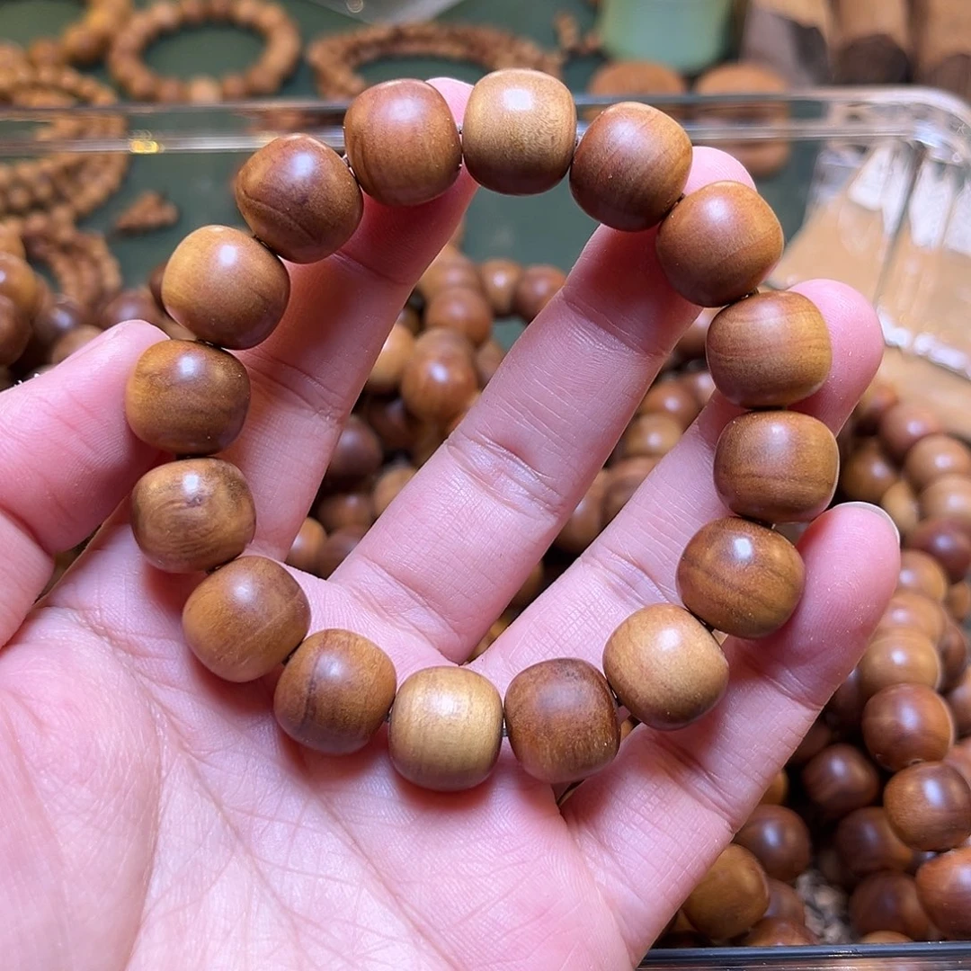 檀香木手串/手链13*14微瑕单圈