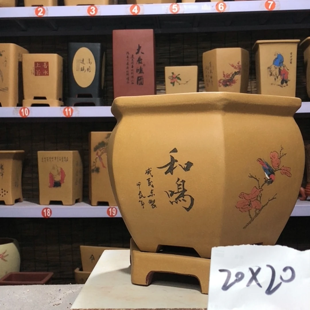 【闪购商品】紫砂花盆耶*耶手工制作