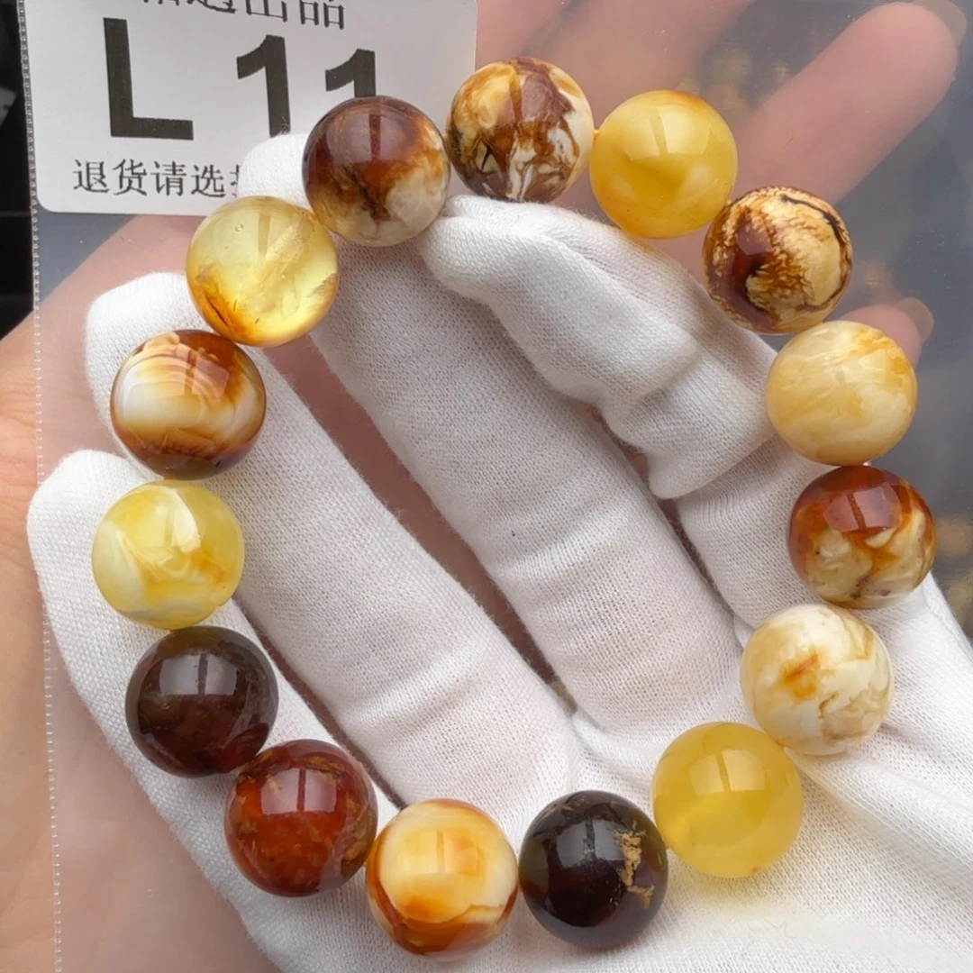 未镶嵌琥珀裸石小**灯琥珀蜜蜡