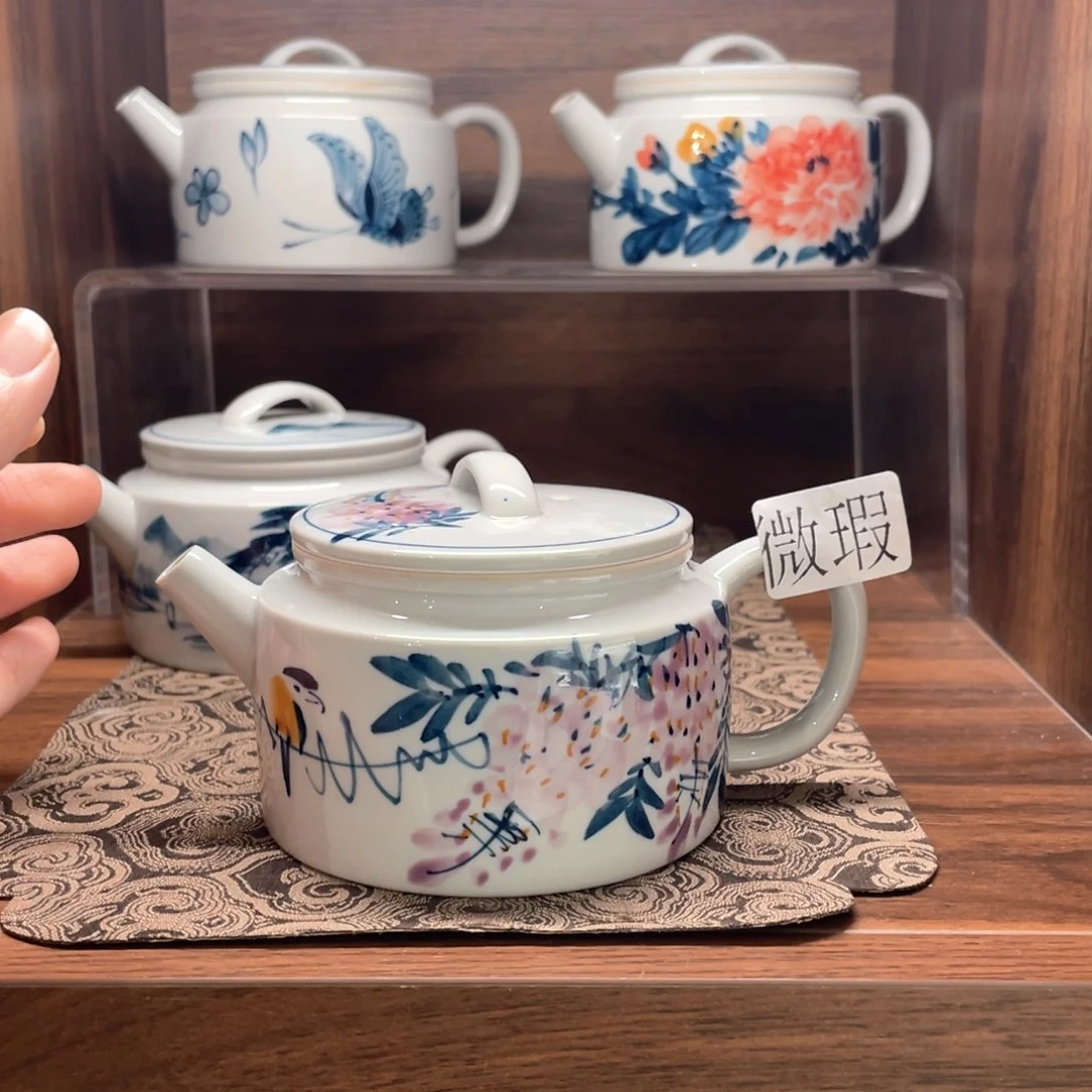 微瑕釉下彩纯手绘