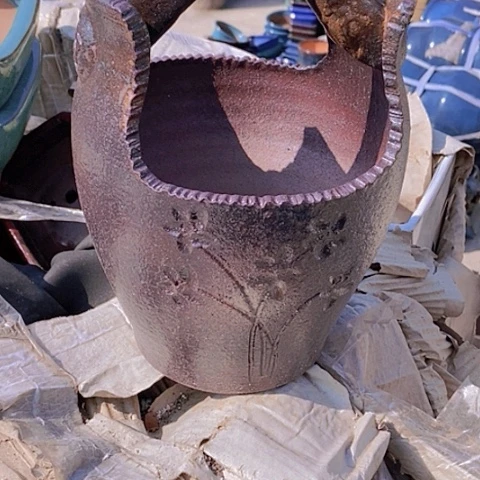 紫砂花盆宽18深14高度24瑕疵