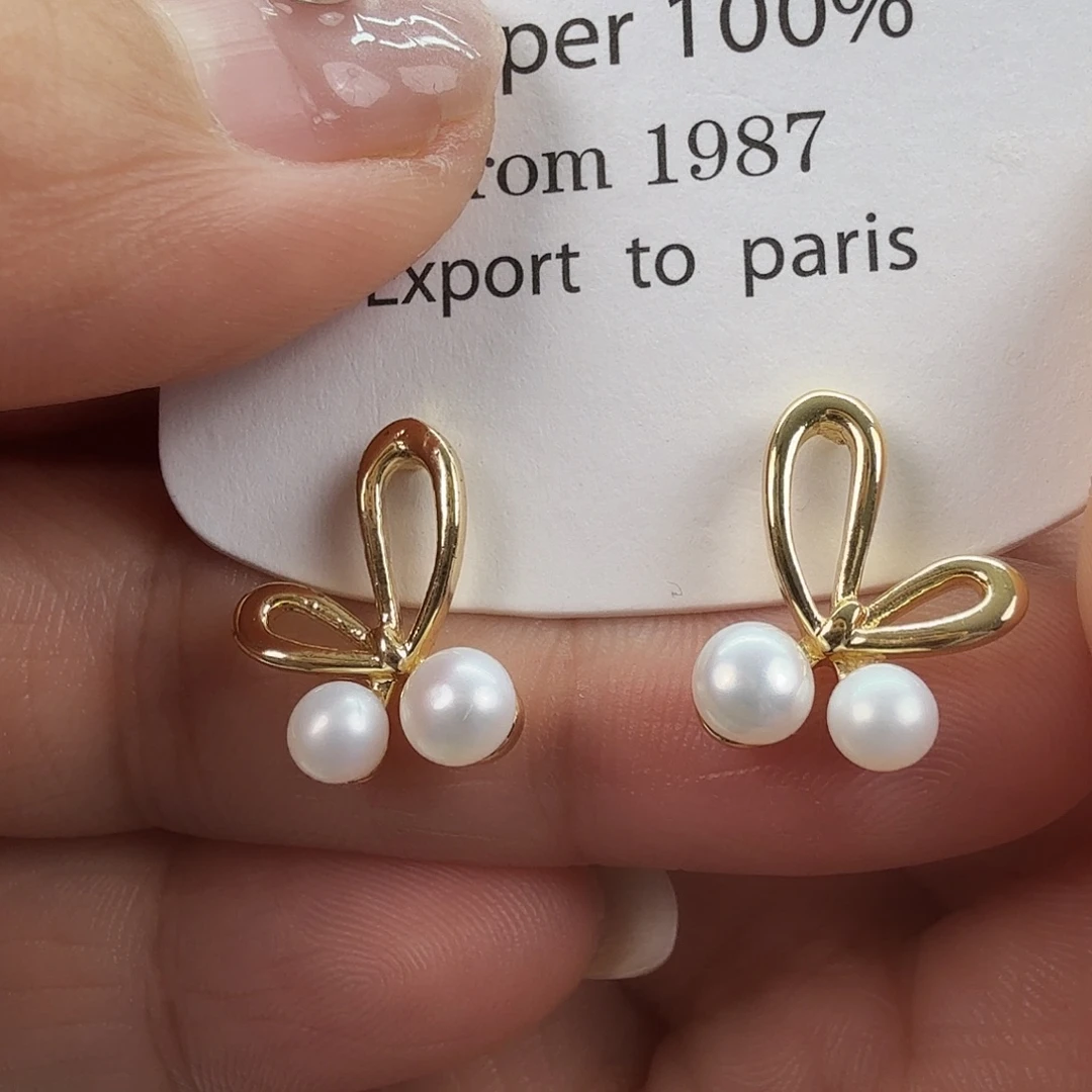 淡水珍珠耳饰未镶嵌