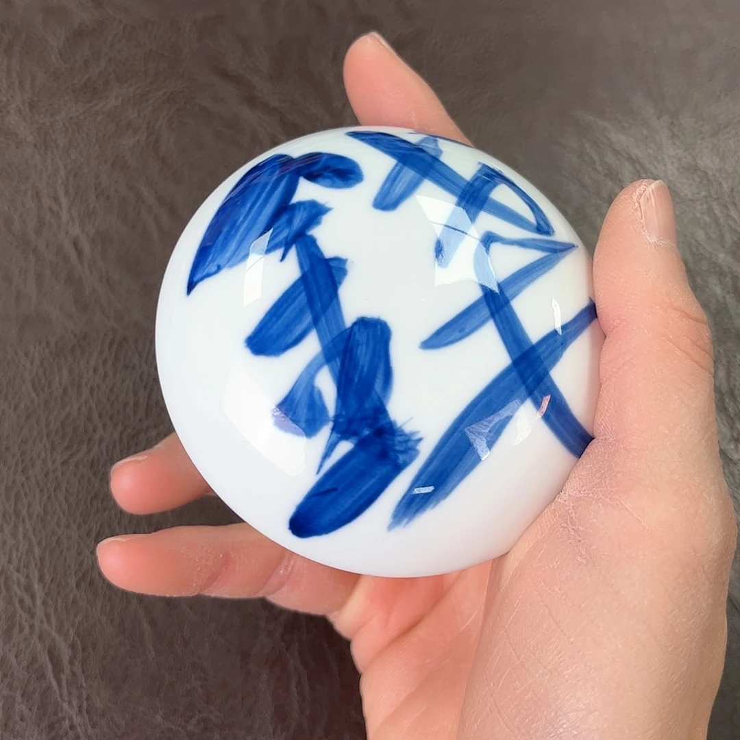 杯手绘高温瓷器瑕疵