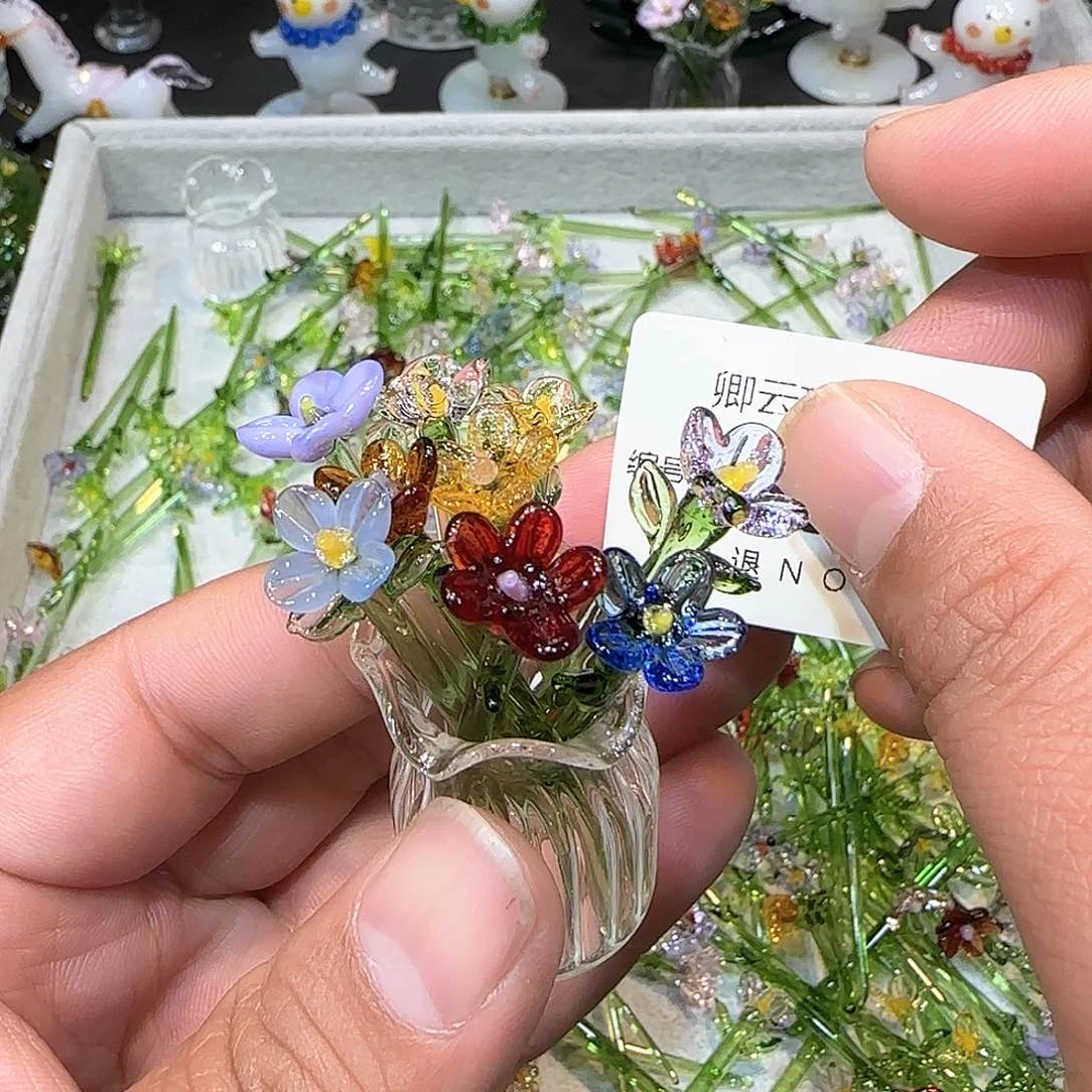 琉璃手工艺品637插花