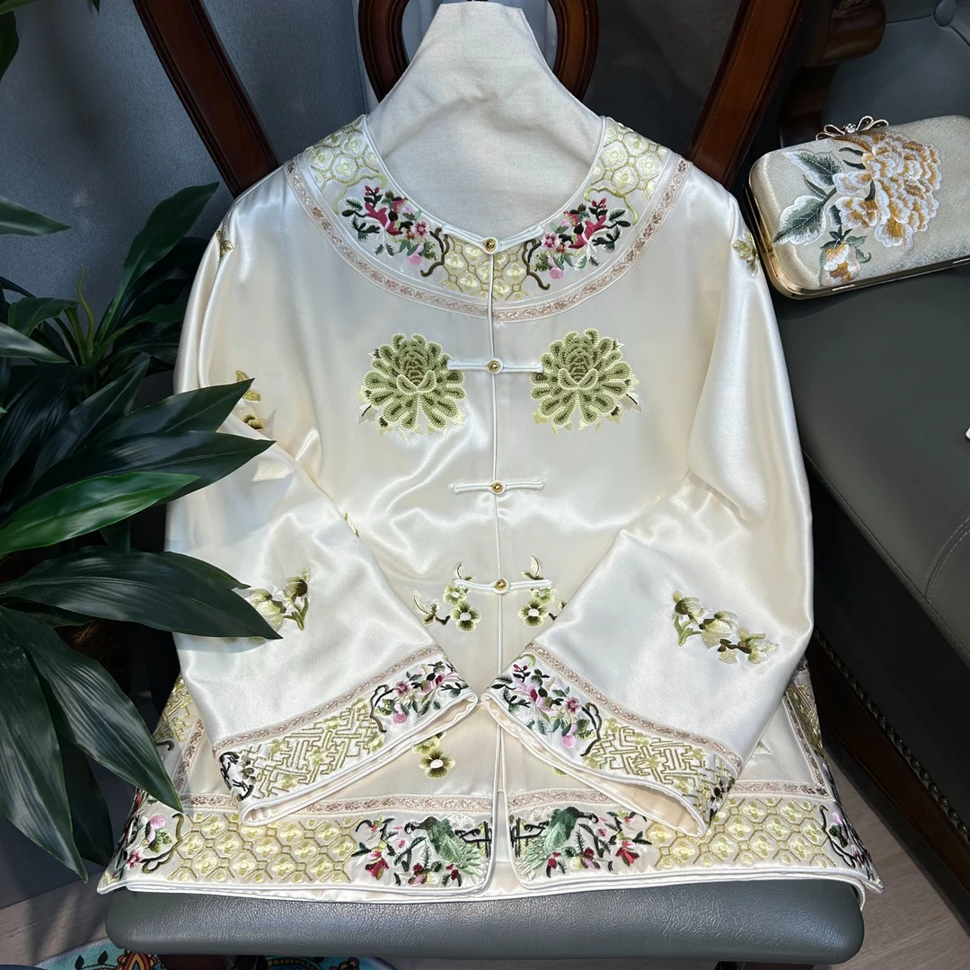 【红绿灯】新中式女士复古传统日常中国风民族风重工刺绣