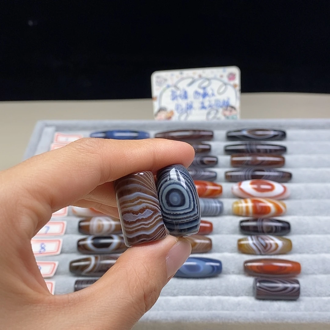 玛瑙/玉髓散珠天珠