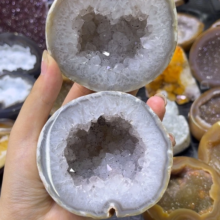 未镶嵌发饰水晶白晶盆