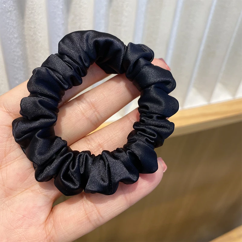 2025年新款扎头绳高级感缎面肠圈高弹不伤发初中生发圈成人皮筋