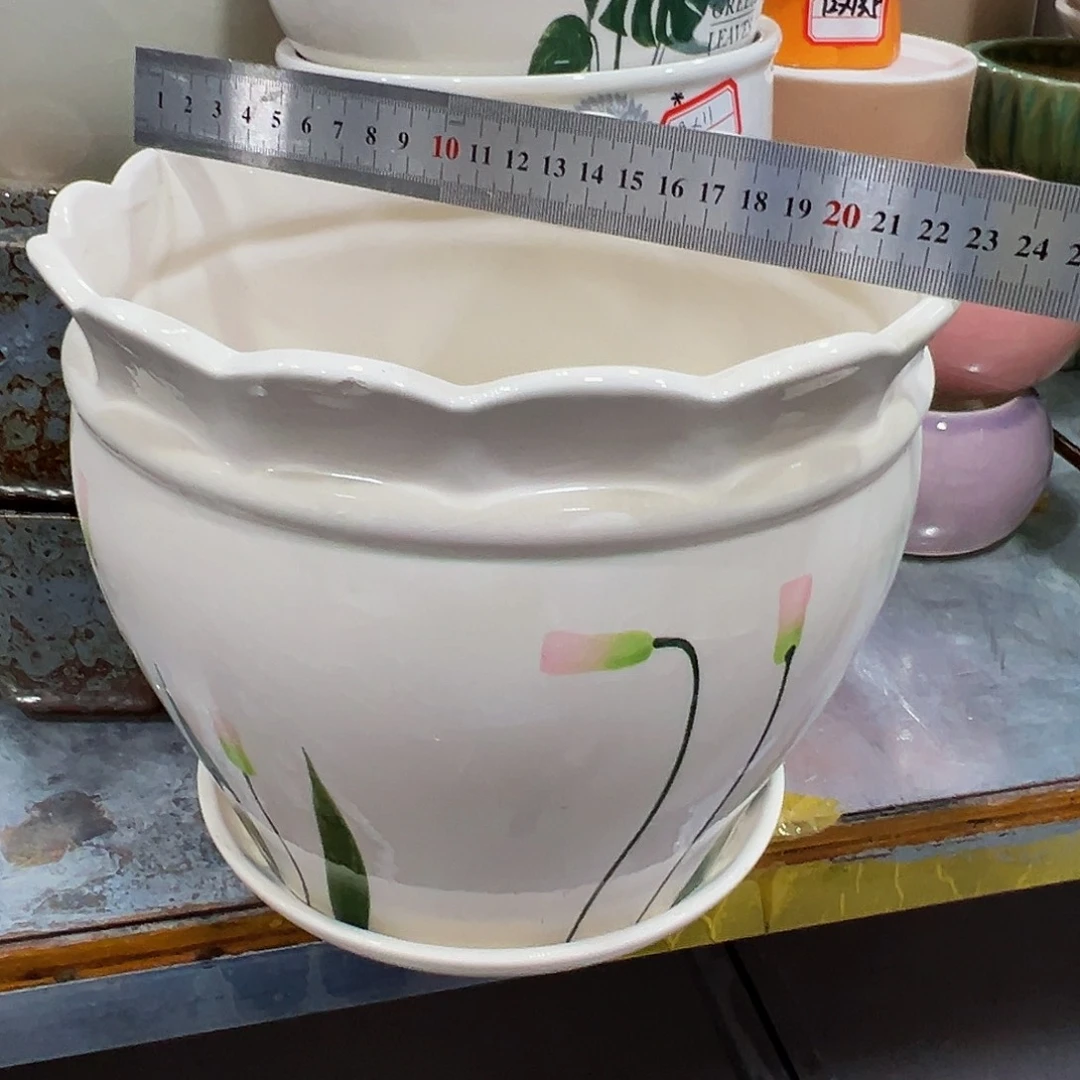 外贸尾单陶瓷花盆凑单10米包邮